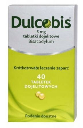 Dulcobis 5mg, lek na zaparcia, 40tabletek