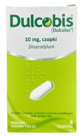 Dulcobis (Dulcolax), 10 mg, 6 czopków, (Import InPharm)