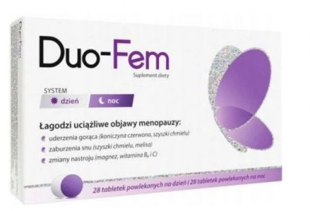 Duo-Fem, 28 tabletek na dzień + 28 tabletek na noc