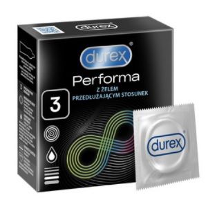 Durex, Performa prezerwatywy z żelem, 3 sztuki