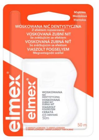 Elmex, woskowana nić dentystyczna, 5m