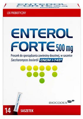 Enterol Forte, probiotyk 500 mg x 14 saszetek