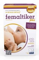 Femaltiker plus o smaku czekoladowym, 12 saszetek