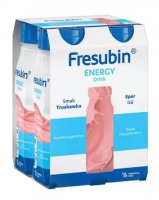 Fresubin Energy Drink, preparat odżywczy, smak truskawkowy, 4 x 200 ml