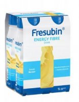 Fresubin Energy Fibre  Drink, preparat odżywczy, smak bananowy, 4 x 200 ml