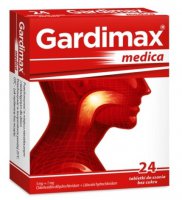 Gardimax medica, 5 mg +1 mg, 24 tabletki do ssania bez cukru