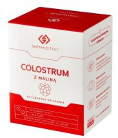 Genactiv Colostrum z maliną, 60 tabletek do ssania