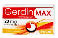 Gerdin Max, 20 mg, 14 tabletek dojelitowych