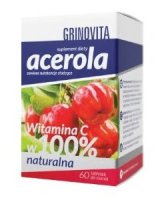 Grinovita Acerola, 60 tabletek do ssania