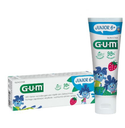 GUM Junior 6+ truskawkowa pasta do zębów 50ml