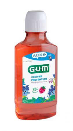 GUM płyn do płukania jamy ustnej Junior 6+ truskawkowy 300 ml