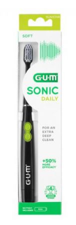 GUM Sonic daily Szczoteczka soniczna czarna 1 sztuka