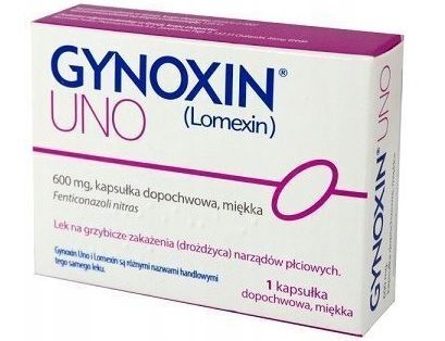 Gynoxin Uno 600 mg x 1 kapsułka dopochwowa INPHARM