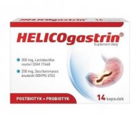 Helicogastrin, postbiotyk + probiotyk, 14 kapsułek