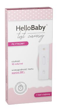 HelloBaby test ciążowy płytkowy 1 sztuka