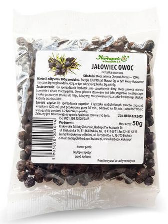 Herbapol Kraków herbatka owocowa Jałowiec owoc 50 g