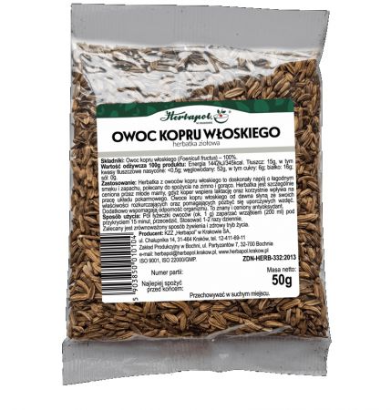 Herbapol Kraków herbatka ziołowa Owoc Kopru Włoskiego 50g