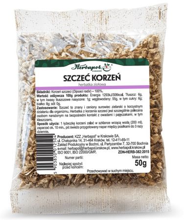 Herbapol Kraków herbatka ziołowa Szczeć Korzeń 50g