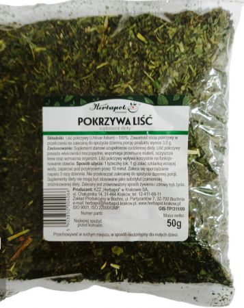 Herbapol Kraków Pokrzywa liść 50 g