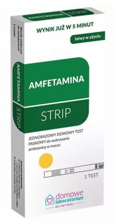 Hydrex, Amfetamina Strip, domowy, test, do wykrywania amfetaminy, w moczu, 1 sztuka