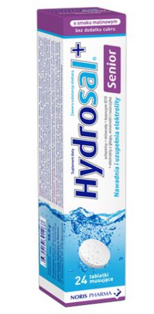 HYDROSAL Senior, elektrolity, 24 tabletki musujące