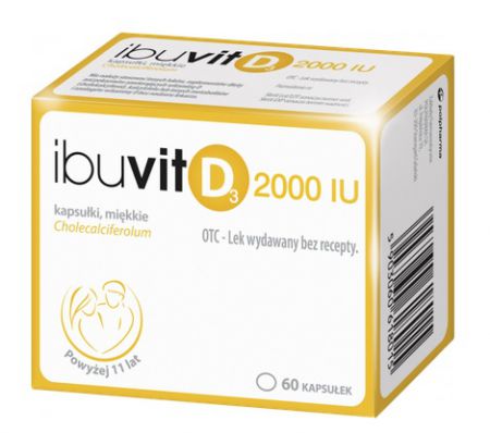 Ibuvit D3 2000 IU, 60 kapsułek