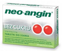 Neo Angin bez cukru, 24 tabletki do ssania