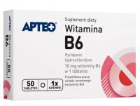 Apteo witamina B6, 50 tabletek