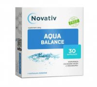 Novativ Aqua Balance, kapsułki ze składnikami wspomagającymi usunięcie wody z organizmu, 30 kapsułek