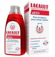 Lacalut Aktiv, Płyn do higieny jamy ustnej i zębów, 300 ml