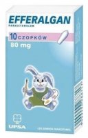 Efferalgan, 80 mg, 10 czopków doodbytniczych