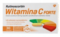 Rutinoscorbin Witamina C Forte 500 mg, 30 kapsułek o przedłużonym uwalnianiu, twardych