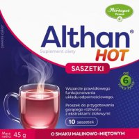 Althan Hot, 10 saszetek o smaku malinowo-miętowym