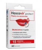 Hascovir protect, plastry na opryszczkę, 15 plastrów