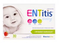 Entitis Baby smak truskawkowy, dla dzieci i niemowląt powyżej 6 mc 30 saszetek