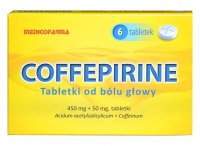 Coffepirine, tabletki od bólu głowy  x 6 tabletek