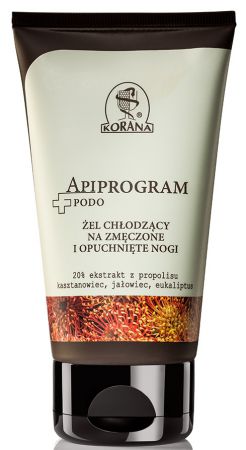 Korana, Apiprogram, żel chłodzący na zmęczone i opuchnięte nogi, 150 ml