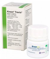 Kreon Travix 10 000j., enzymy trawienne, 50 kapsułek Delfarma