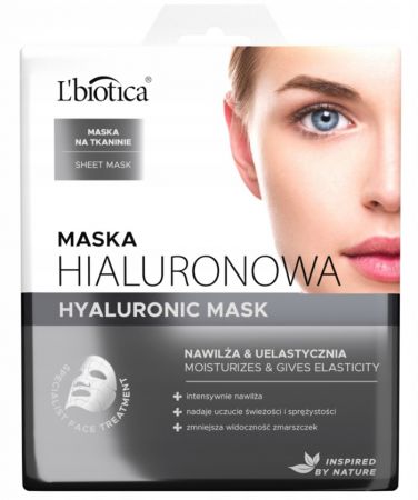 L'Biotica Maska hialuronowa na tkaninie, 23ml