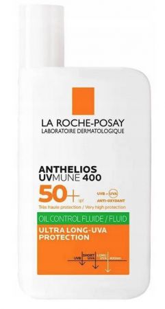 La Roche-Posay Anthelios SPF 50+ UVMune 400, fluid ochronny do twarzy, 50 ml