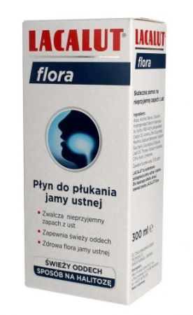 Lacalut Flora, płyn do płukania jamy ustnej, 300 ml