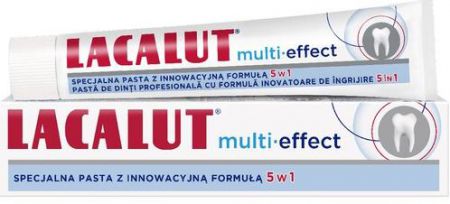 Lacalut Multi-Effect Specjalna pasta z innowacyjną formułą 5w1 - 75 ml