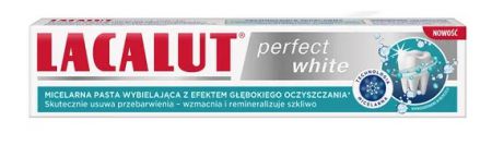 Lacalut perfect white, Micelarna wybielająca pasta  do zębów, 75ml