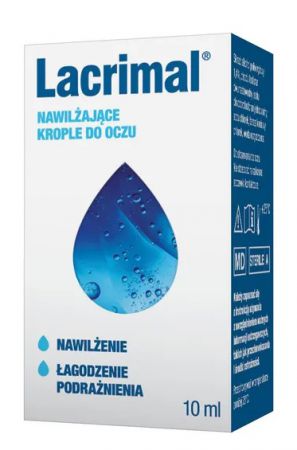 Lacrimal, Krople do oczu nawilżające, 10 ml