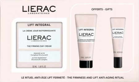 Lierac Lift Integral, zestaw krem na dzień 50ml, krem na noc 15ml, serum 10ml