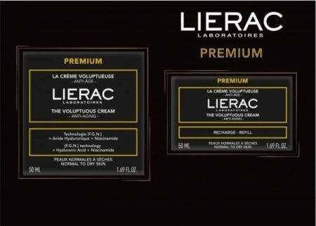 Lierac Premium, Zestaw bogaty krem przeciwzmarszczkowy 50ml+refill 50ml