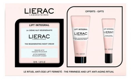 LIERAC Zestaw Lift Integral, Krem na noc 50ml, Krem na dzień 15ml, Serum 10ml