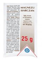 Magnezu Siarczan, 1g/g, proszek do sporządzania roztworu, 25g (syn. Sól gorzka)