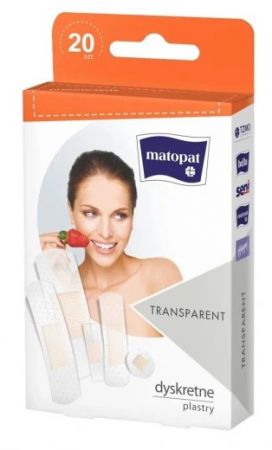 MATOPAT plastry transparentne, dyskretne 20szt.