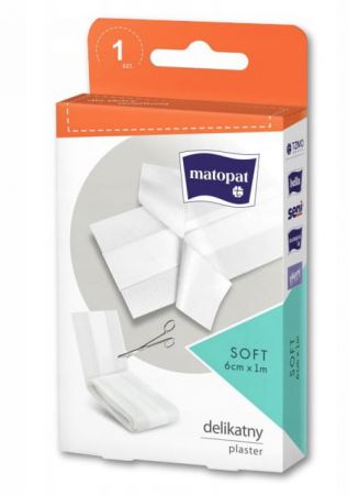 Matopat Soft Plaster włókninowy 6cm x 1m, 1szt.